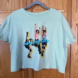 TLC No Scrubs cropped tshirt sz L